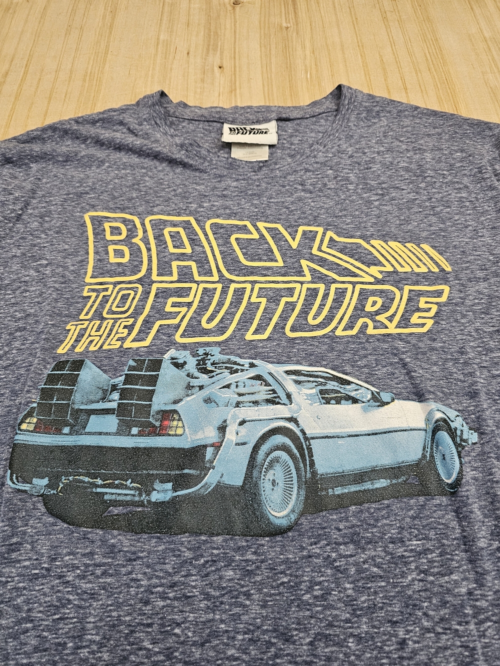 Back to the Future Official Graphic Tee - Blue Yellow Tee